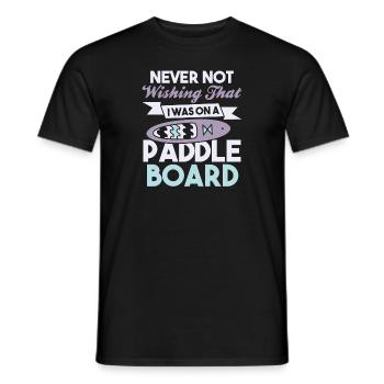 SUP Paddle Board Paddleboard - T-shirt homme - noir - Devant - AI Model Male 178 light (178cm)