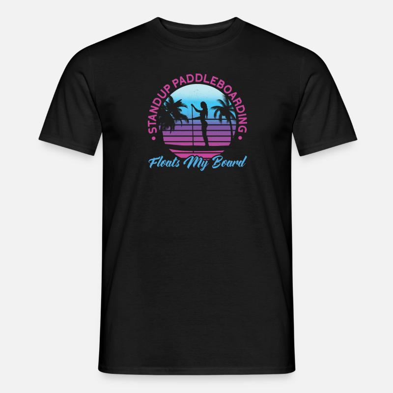SUP Paddle Board Paddleboarding - Männer T-Shirt - Schwarz