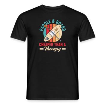 SUP Paddle Board Paddleboard - T-shirt homme - noir - Devant - AI Model Male 178 light (178cm)