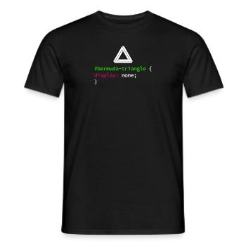 Code de codage des développeurs de programmeurs Web et CSS - T-shirt homme - noir - Devant - AI Model Male 178 light (178cm)
