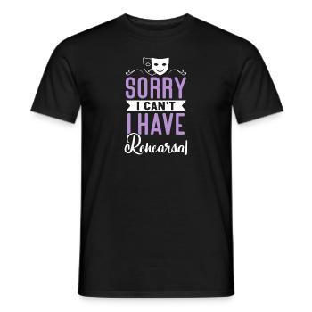 Actrice Drame Broadway Musical Theater - T-shirt homme - noir - Devant - AI Model Male 178 light (178cm)