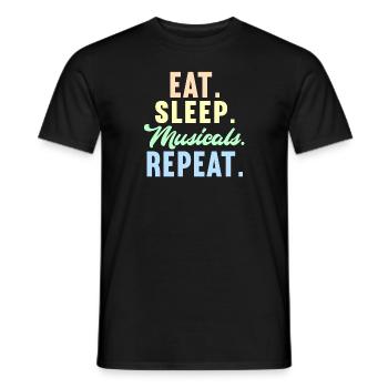 Schauspielerin Drama Broadway Musical Theater - Männer T-Shirt - Schwarz - Vorne - AI Model Male 178 light (178cm)