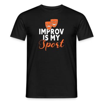 Actrice Drame Broadway Musical Theater - T-shirt homme - noir - Devant - AI Model Male 178 light (178cm)
