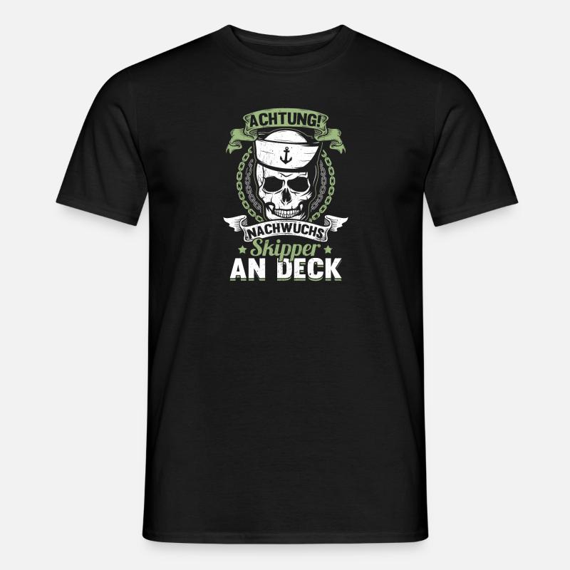 Nachwuchs Skipper segelschule Ostsee Helgoland - Männer T-Shirt - Schwarz