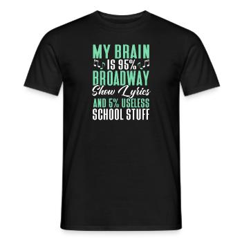 Schauspielerin Drama Broadway Musical Theater - Männer T-Shirt - Schwarz - Vorne - AI Model Male 178 light (178cm)