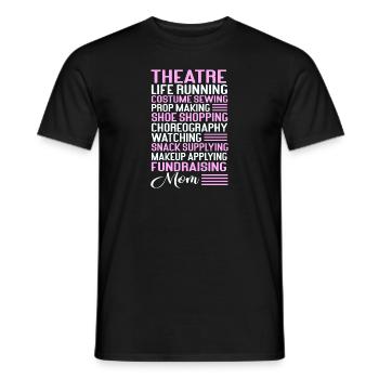 Schauspielerin Drama Broadway Musical Theater - Männer T-Shirt - Schwarz - Vorne - AI Model Male 178 light (178cm)