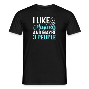 Schauspielerin Drama Broadway Musical Theater - Männer T-Shirt - Schwarz - Vorne - AI Model Male 178 light (178cm)