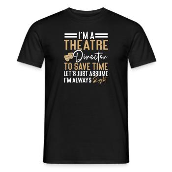 Schauspielerin Drama Broadway Musical Theater - Männer T-Shirt - Schwarz - Vorne - AI Model Male 178 light (178cm)