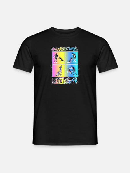 Awesome since 1964. Agility, Hundetraining - Men's T-Shirt - black