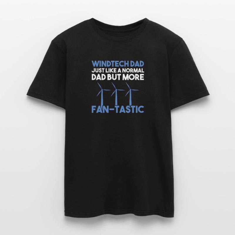 Technicien d’éolienne énergie éolienne de parc éolien T-shirt homme