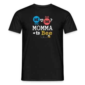 Il ou elle maman à l’abeille sexe révéler le bébé de la famille - T-shirt homme - noir - Devant - AI Model Male 178 light (178cm)