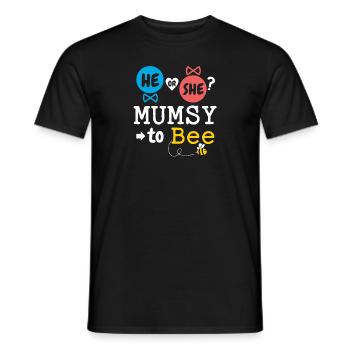 Il ou elle maman à l’abeille sexe révéler le bébé de la famille - T-shirt homme - noir - Devant - AI Model Male 178 light (178cm)