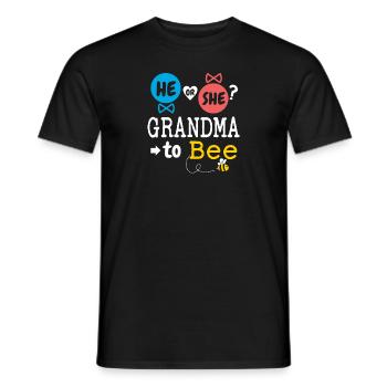 Il ou elle grand-mère à l’abeille sexe révéler la famille - T-shirt homme - noir - Devant - AI Model Male 178 light (178cm)