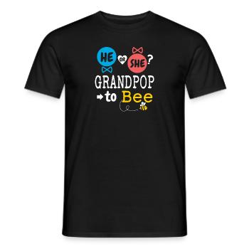 Il ou elle grand-père à l’abeille révèle le sexe de la famille - T-shirt homme - noir - Devant - AI Model Male 178 light (178cm)