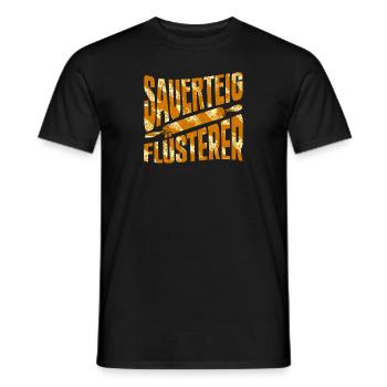Sauerteig Flüsterer Bäcker Bäckermeister Backen - Männer T-Shirt - Schwarz - Vorne - AI Model Male 178 light (178cm)