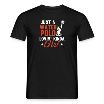 Water Polo Wasserball - Men's T-Shirt - black - Front - AI Model Male 178 light (178cm)