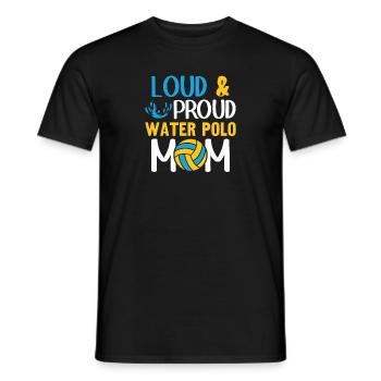 Water Polo Wasserball - Men's T-Shirt - black - Front - AI Model Male 178 light (178cm)