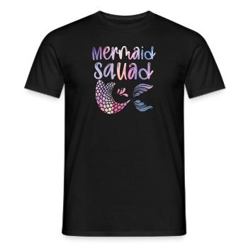 Mermaid Squad Mythical Creature Fin Mermaid - T-shirt homme - noir - Devant - AI Model Male 178 light (178cm)