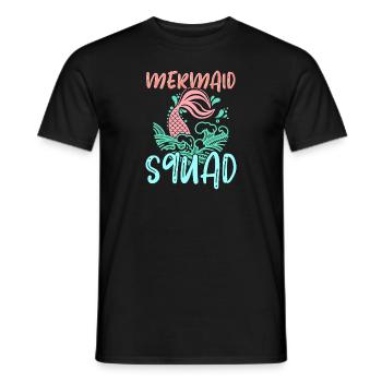 Mermaid Squad Mythical Creature Fin Mermaid - T-shirt homme - noir - Devant - AI Model Male 178 light (178cm)