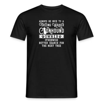 Treeing Walker Coonhound - Männer T-Shirt - Schwarz - Vorne - AI Model Male 178 light (178cm)