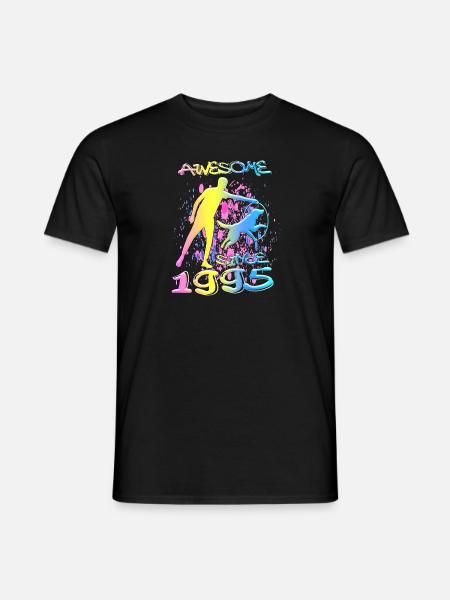 Awesome since 1995. Agility, Hundetraining - Men's T-Shirt - black