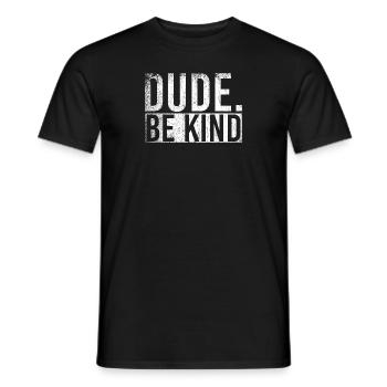 Dude Be Child - Men's T-Shirt - black - Front - AI Model Male 178 light (178cm)