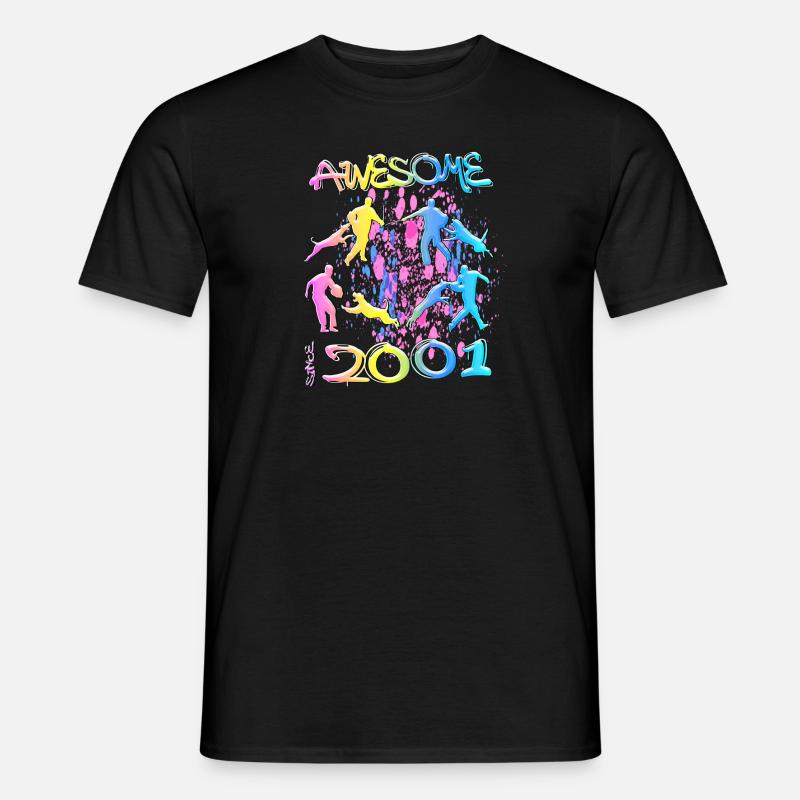 Awesome since 2001. Agility, Hundetraining - Männer T-Shirt - Schwarz