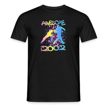 Génial depuis 2002. Agilité, Hundetraining - T-shirt homme - noir - Devant - AI Model Male 178 light (178cm)