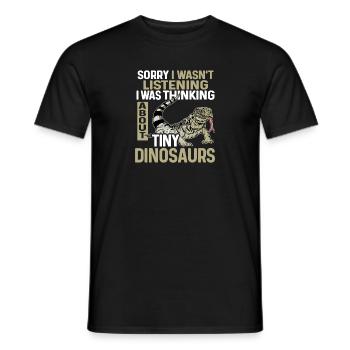 Tegu Eidechse Reptil Herpetologe - Männer T-Shirt - Schwarz - Vorne - AI Model Male 178 light (178cm)