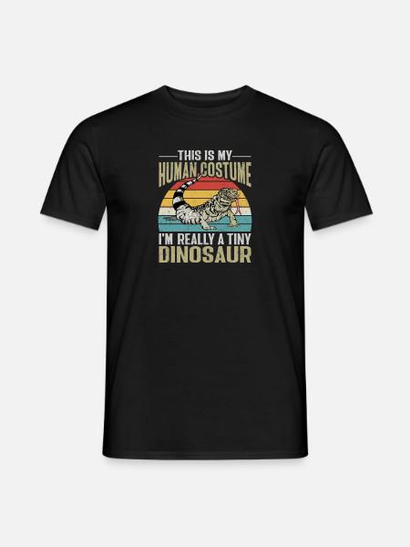 Tegu Lizard Reptile Herpetologist - Men's T-Shirt - black