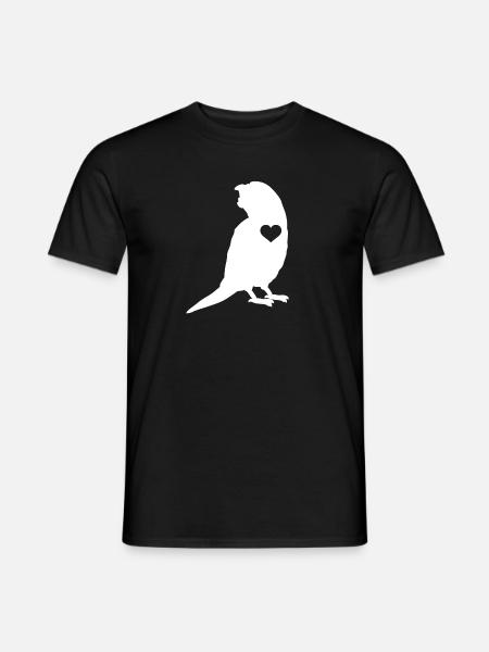 Budgerigar Parakeet Bird Pet Gift - Men's T-Shirt - black