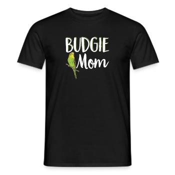 Budgerigar Parakeet Bird Pet Gift - Men's T-Shirt - black - Front - AI Model Male 178 light (178cm)