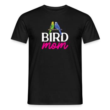 Budgerigar Parakeet Bird Pet Gift - Men's T-Shirt - black - Front - AI Model Male 178 light (178cm)
