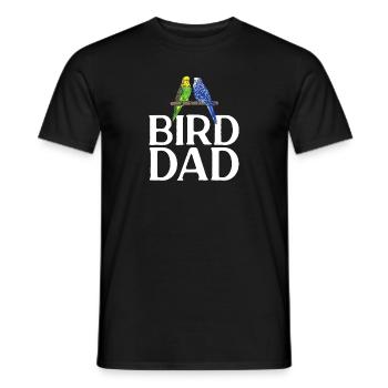 Wellensittich Sittich Vogel Haustier Geschenk - Männer T-Shirt - Schwarz - Vorne - AI Model Male 178 light (178cm)