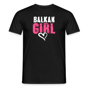 Balkan Girl Croatie Albanie Kosovo Bosnie - T-shirt homme - noir - Devant - AI Model Male 178 light (178cm)