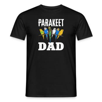 Budgerigar Parakeet Bird Pet Gift - Men's T-Shirt - black - Front - AI Model Male 178 light (178cm)