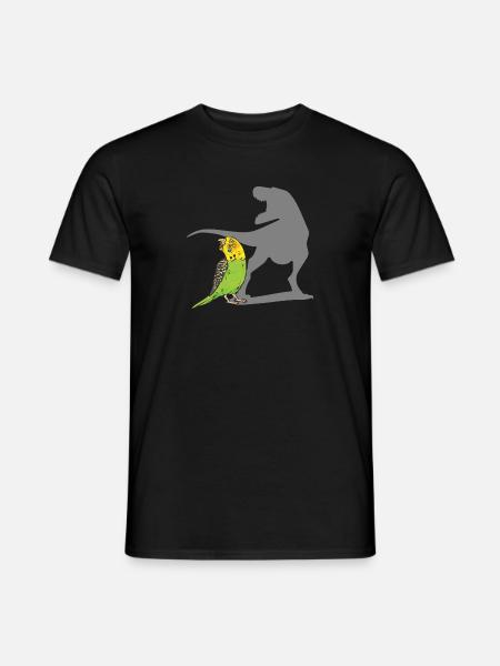Budgerigar Parakeet Bird Pet Gift - Men's T-Shirt - black