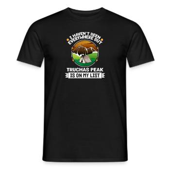 Truchas Peak Is On My List Hiking Camping Hiker - Männer T-Shirt - Schwarz - Vorne - AI Model Male 178 light (178cm)