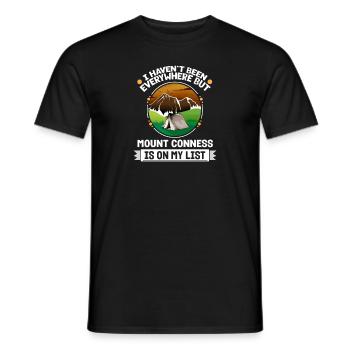 Mount Conness Is On My List Hiking Camping Hiker - Men's T-Shirt - black - Front - AI Model Male 178 light (178cm)