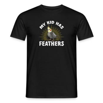 Cockatiel Cockatiel Cockatoo Perroquet Oiseau Cadeau - T-shirt homme - noir - Devant - AI Model Male 178 light (178cm)