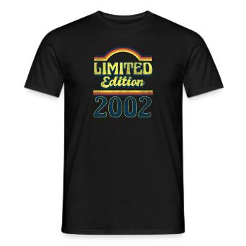 Limited Edition 2002 Vintage - Men's T-Shirt - black - Front - AI Model Male 178 light (178cm)