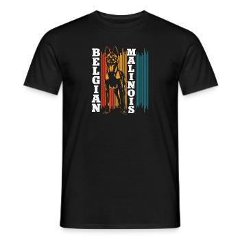 Malinois Belgischer Schäferhund Mechelaar Hund - Männer T-Shirt - Schwarz - Vorne - AI Model Male 178 light (178cm)