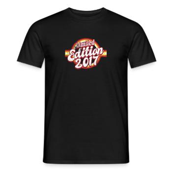 Limited Edition 2017 Vintage - Männer T-Shirt - Schwarz - Vorne - AI Model Male 178 light (178cm)