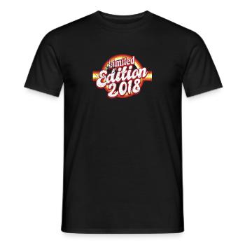 Limited Edition 2018 Vintage - Men's T-Shirt - black - Front - AI Model Male 178 light (178cm)