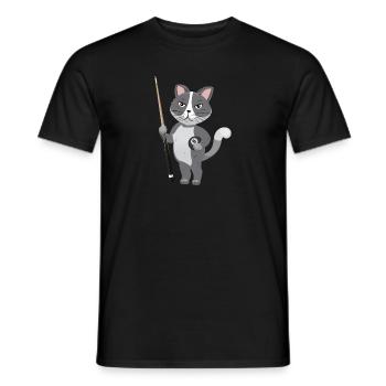 Snooker Pool Billard - Männer T-Shirt - Schwarz - Vorne - AI Model Male 178 light (178cm)