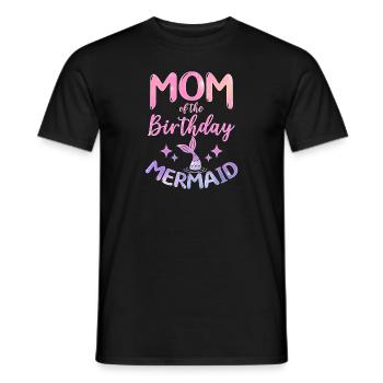 Maman De L’Anniversaire Sirène Mythique Créature Fin - T-shirt homme - noir - Devant - AI Model Male 178 light (178cm)