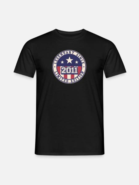 Legendary Since 2011 12. Geburtstag - Männer T-Shirt - Schwarz