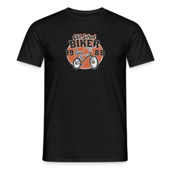 Old School Biker 1988. 35. Geburtstag - Männer T-Shirt - Schwarz - Vorne - AI Model Male 178 light (178cm)