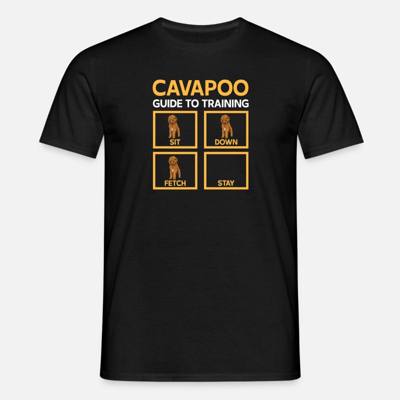 Cavapoo Cavoodle Capoodle Chien - T-shirt Homme - noir