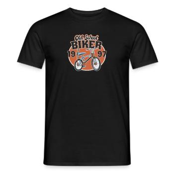 Old School Biker 1997. 26. Geburtstag - Männer T-Shirt - Schwarz - Vorne - AI Model Male 178 light (178cm)
